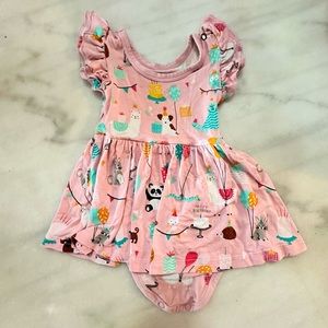Little Sleepies Birthday Bodysuit Twirl Bamboo Dress